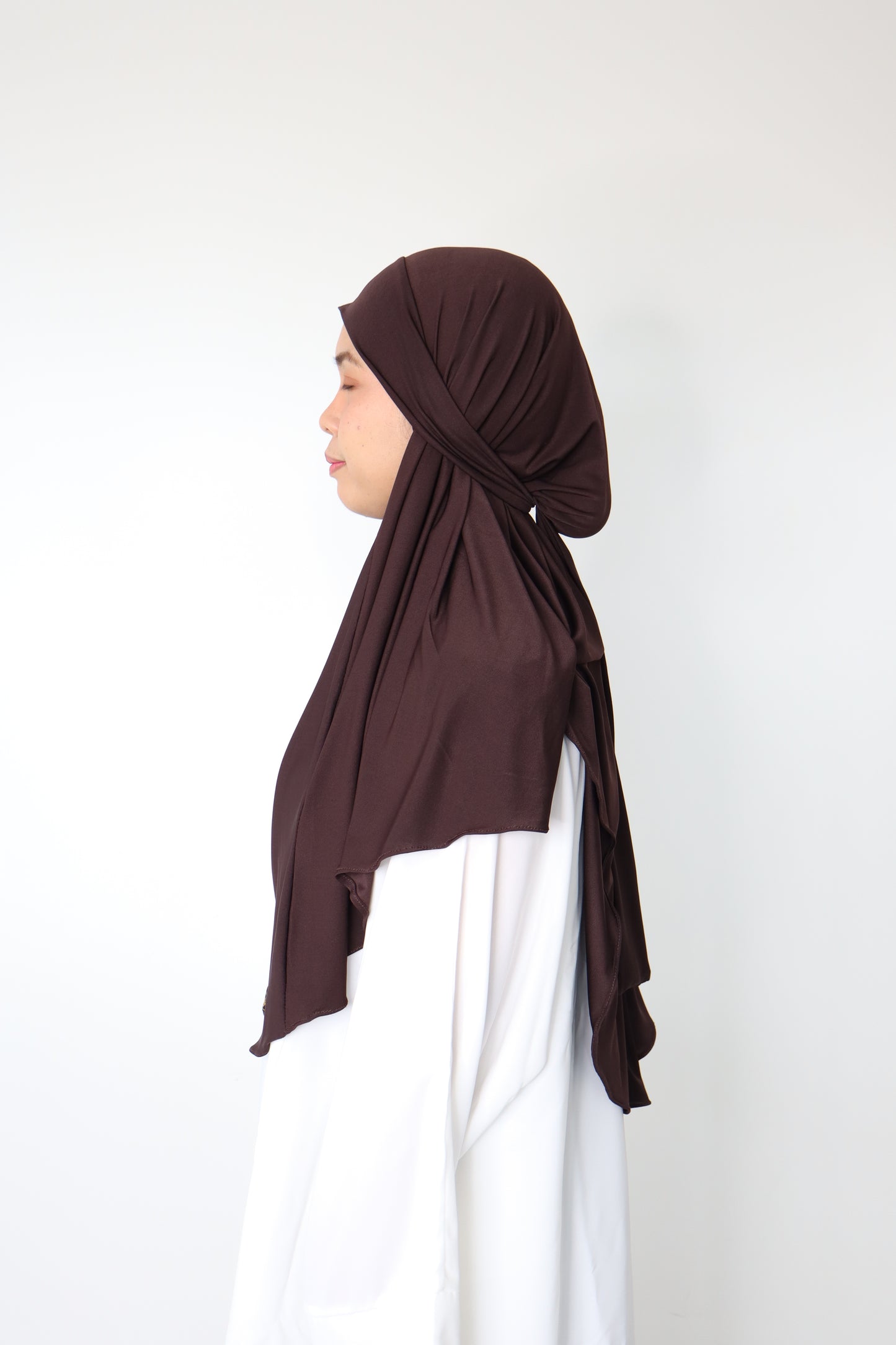 Khimar Jersey - Coffee