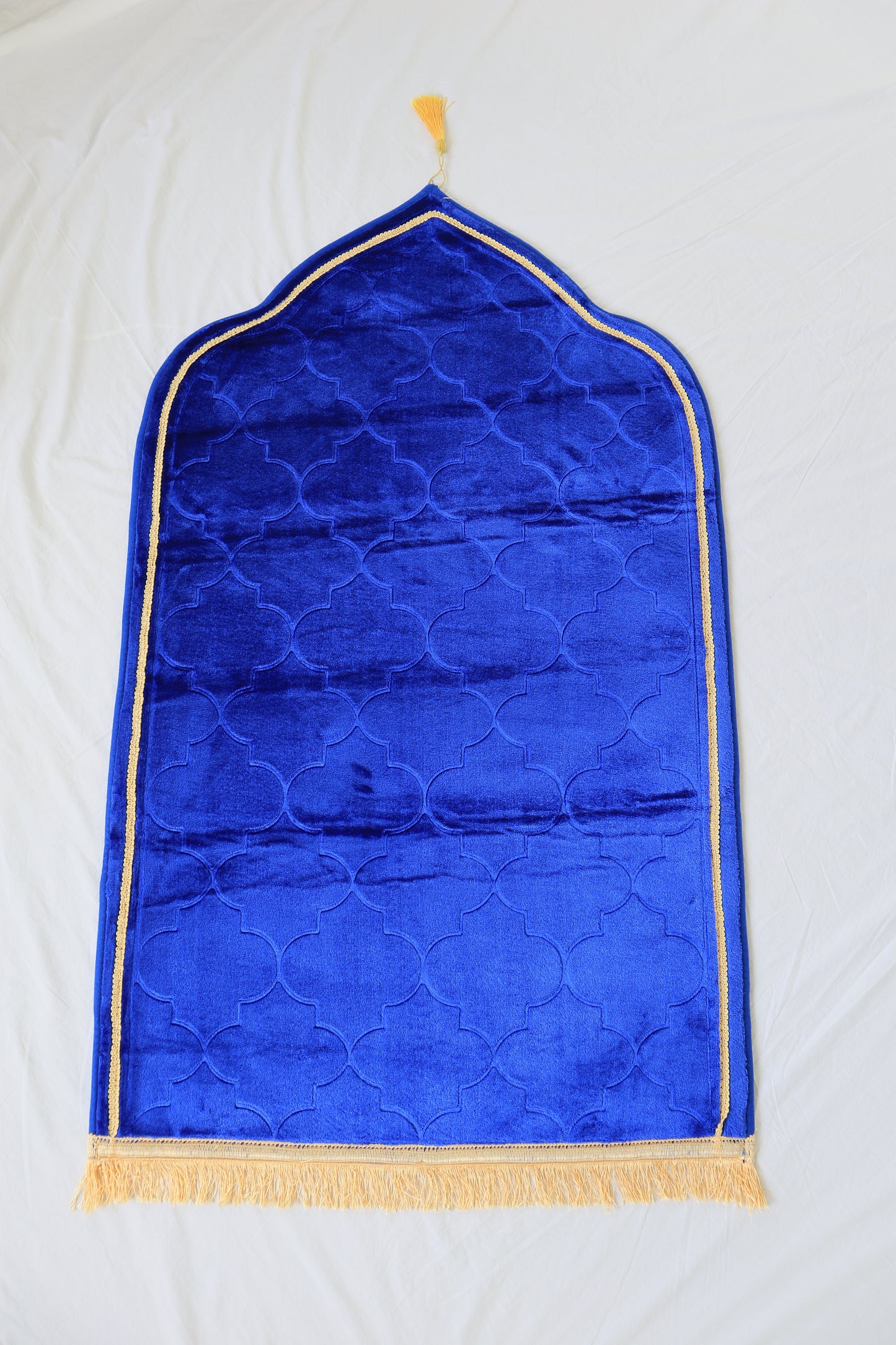 Luxe Prayer Mats Embroidered - Royal Blue