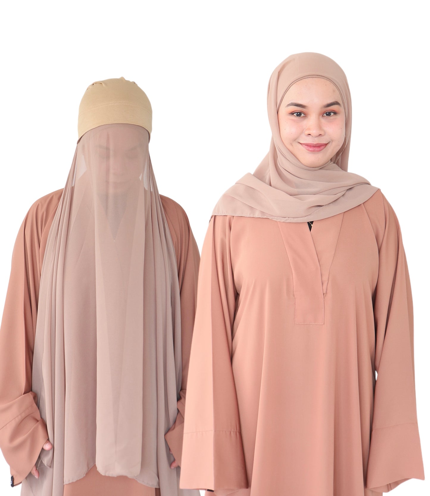 Chiffon Hijabs instant 2 in 1 with inner