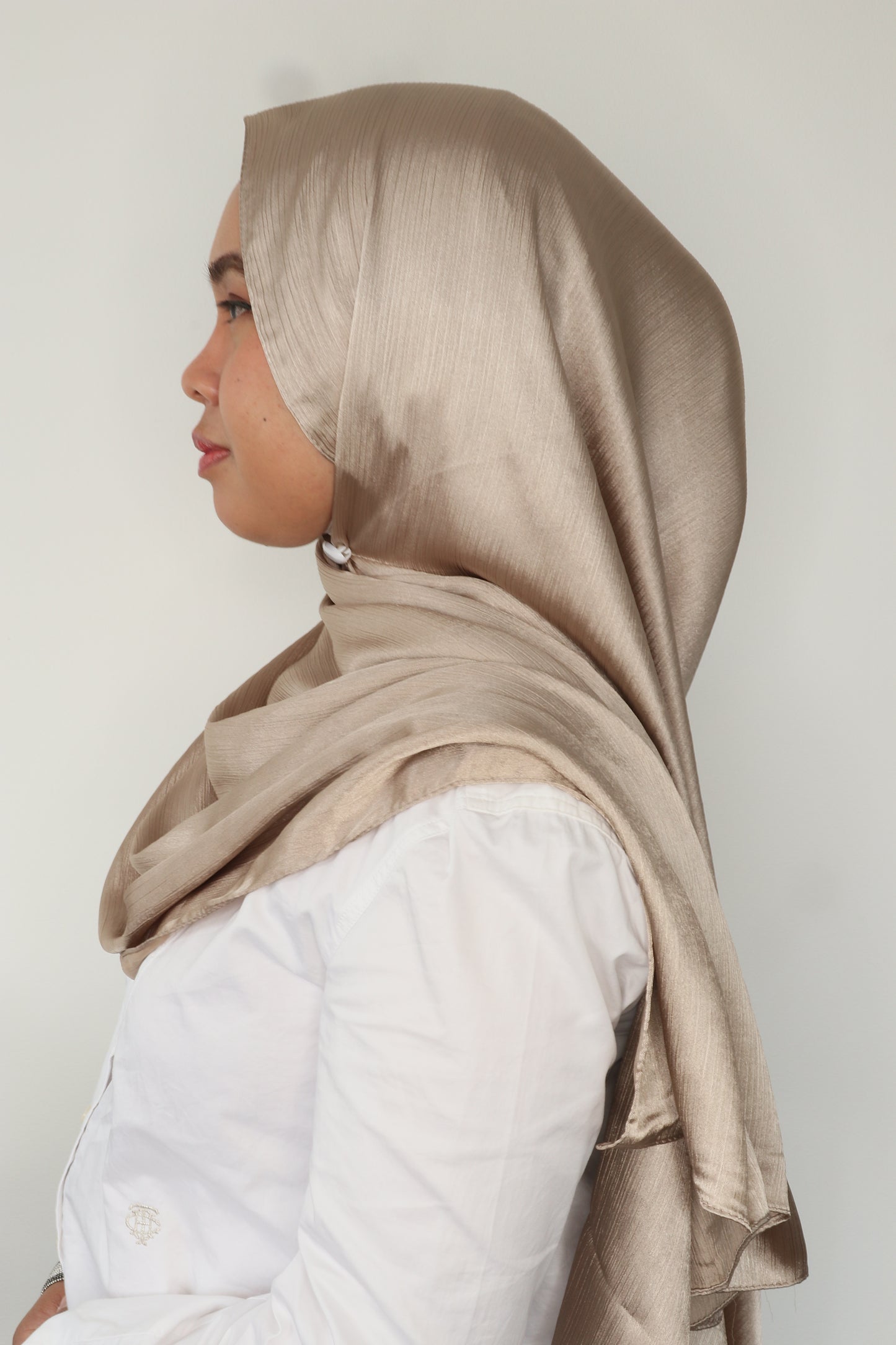 Textured Silk Luxe Hijab - Silk Cradenza