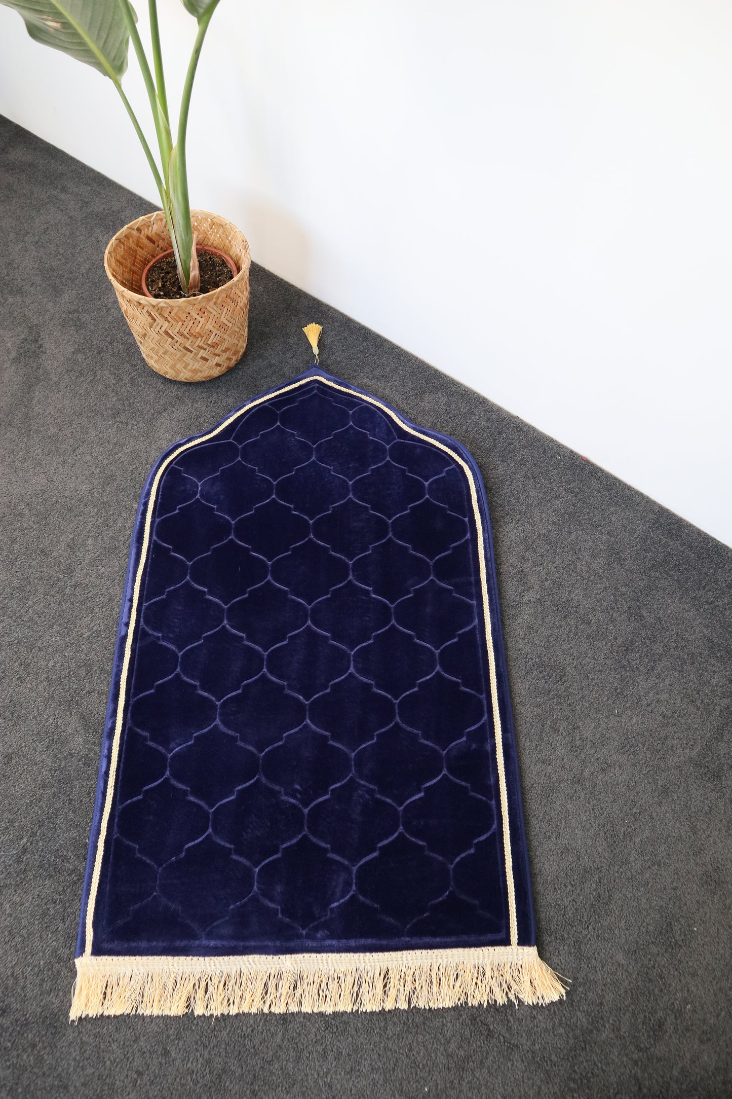 Luxe Prayer Mats Embroidered - Navy