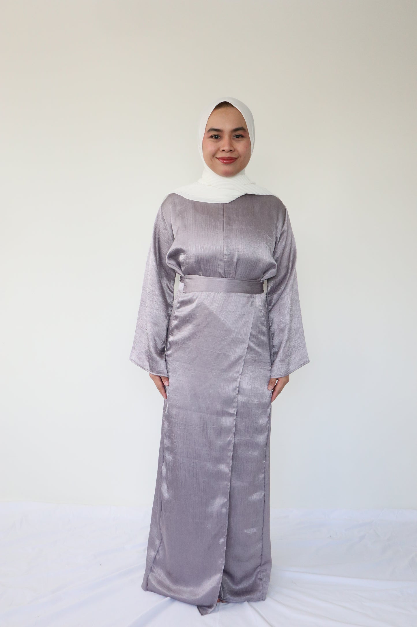 Chakira Wrapped Dress - Mauve