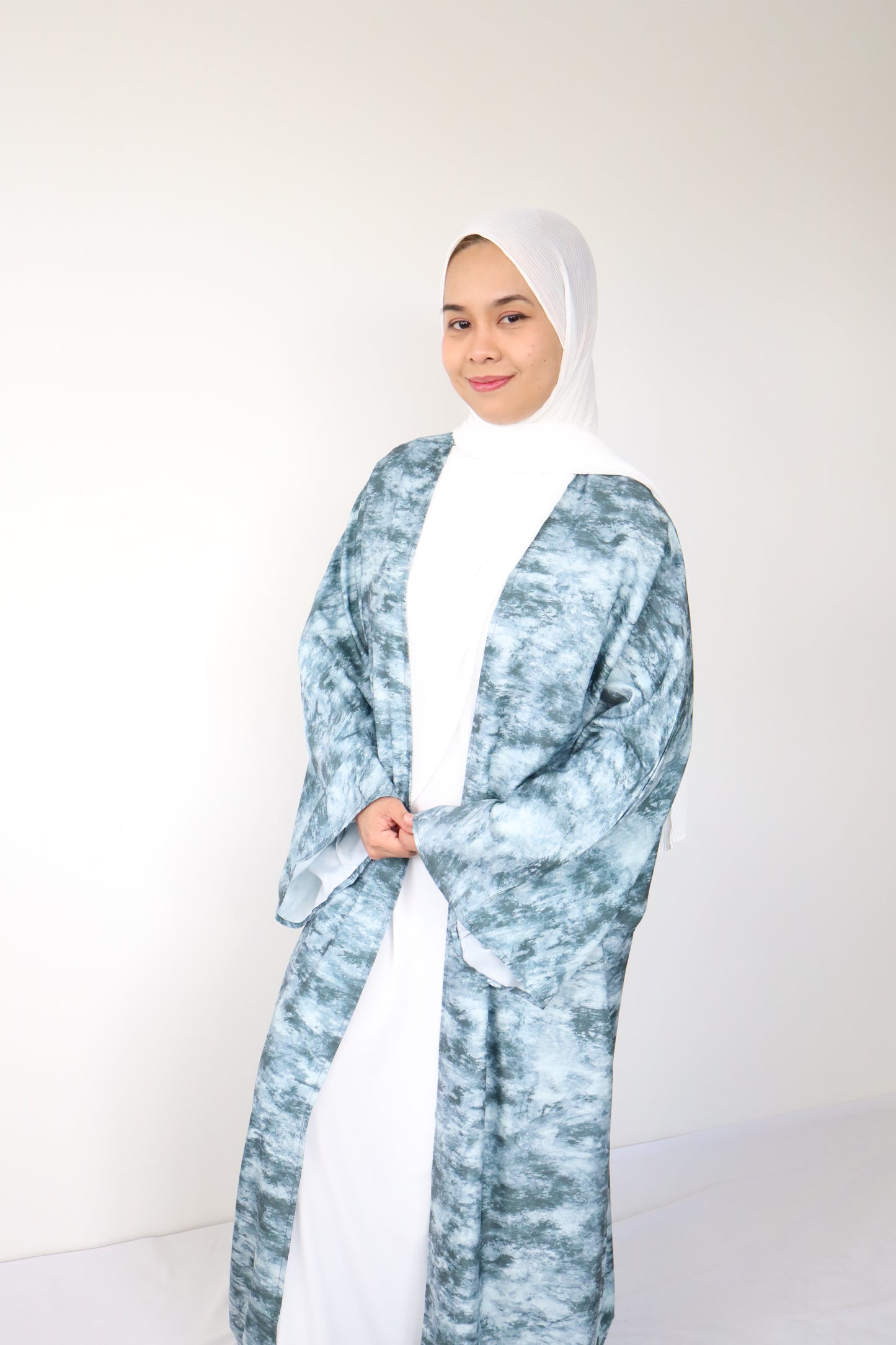 Inaya Abaya Outer - Dark Blue