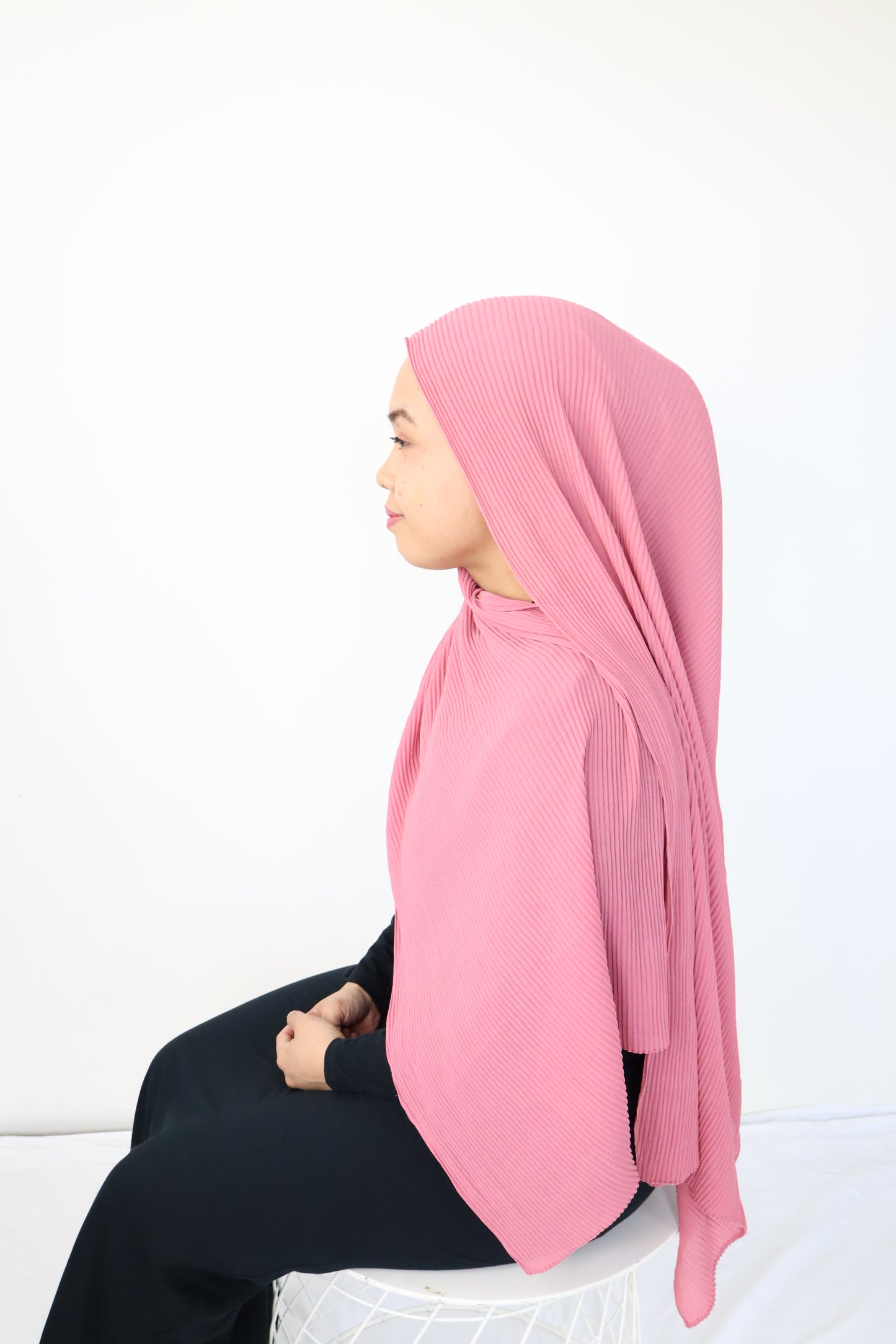 Chiffon Pleated Hijab / Scarf - 9 Cheerup colour collections