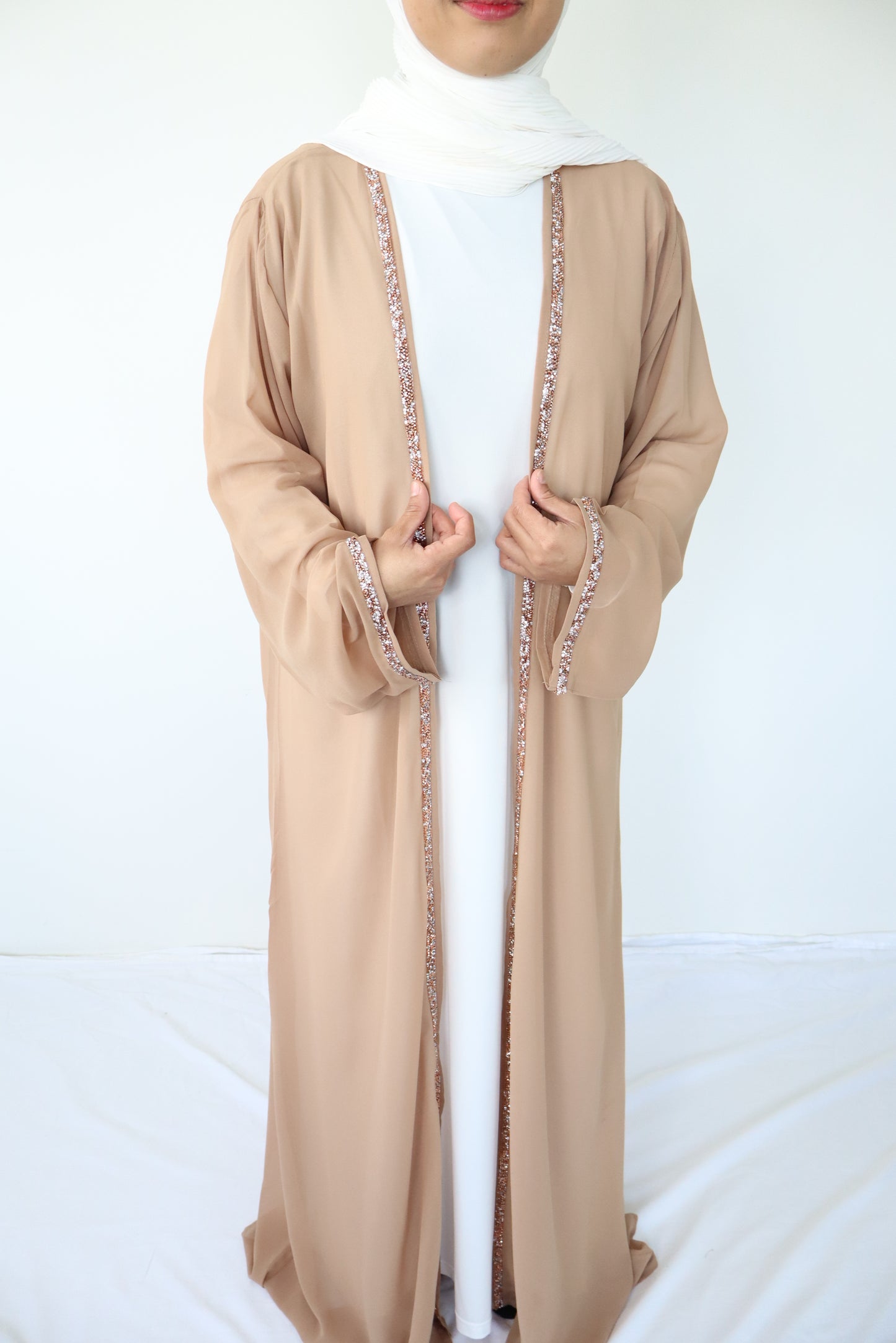 Zahra Abaya set - Latte