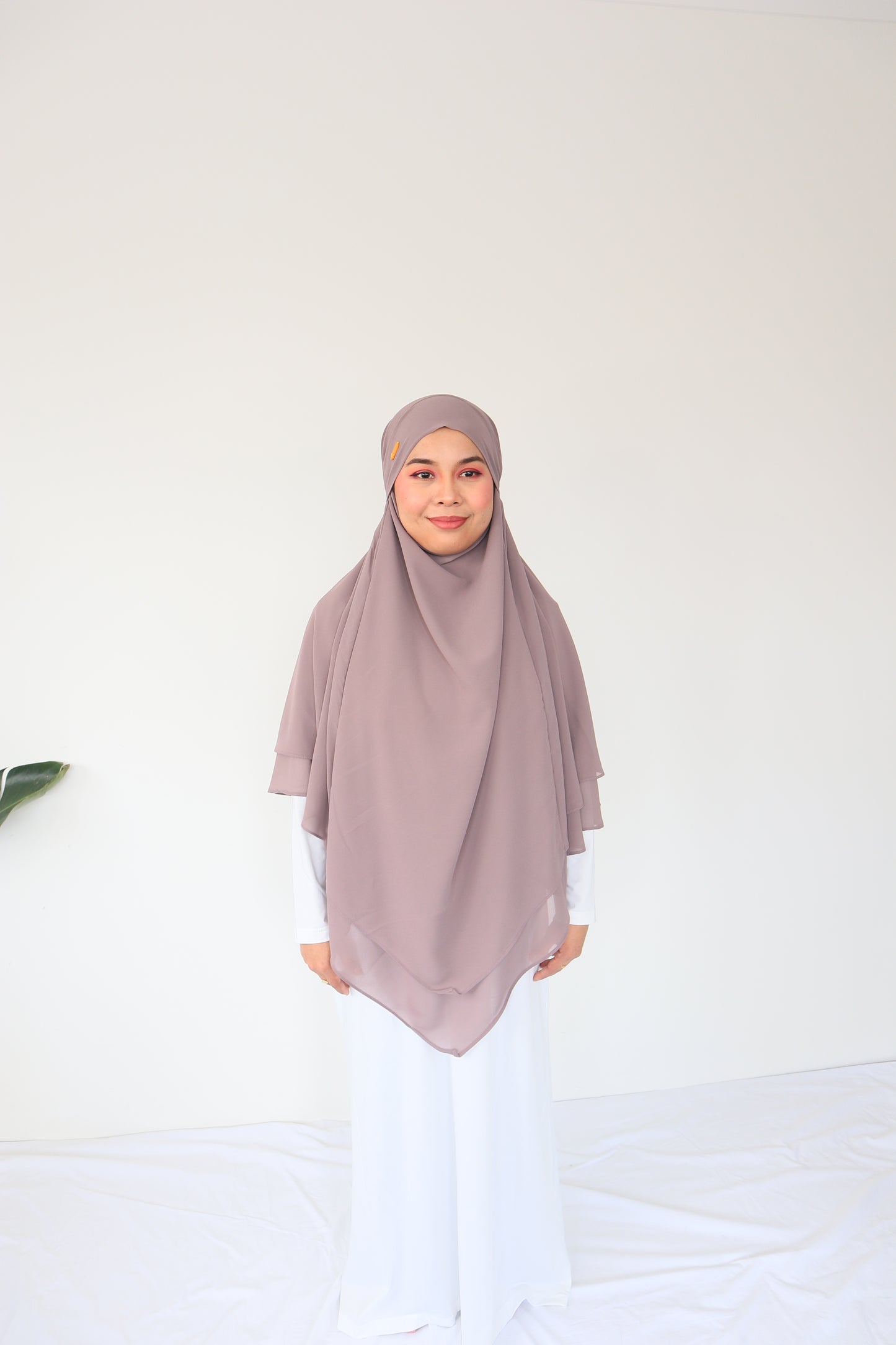 French Khimar Chiffon Tsurayya - Fossil