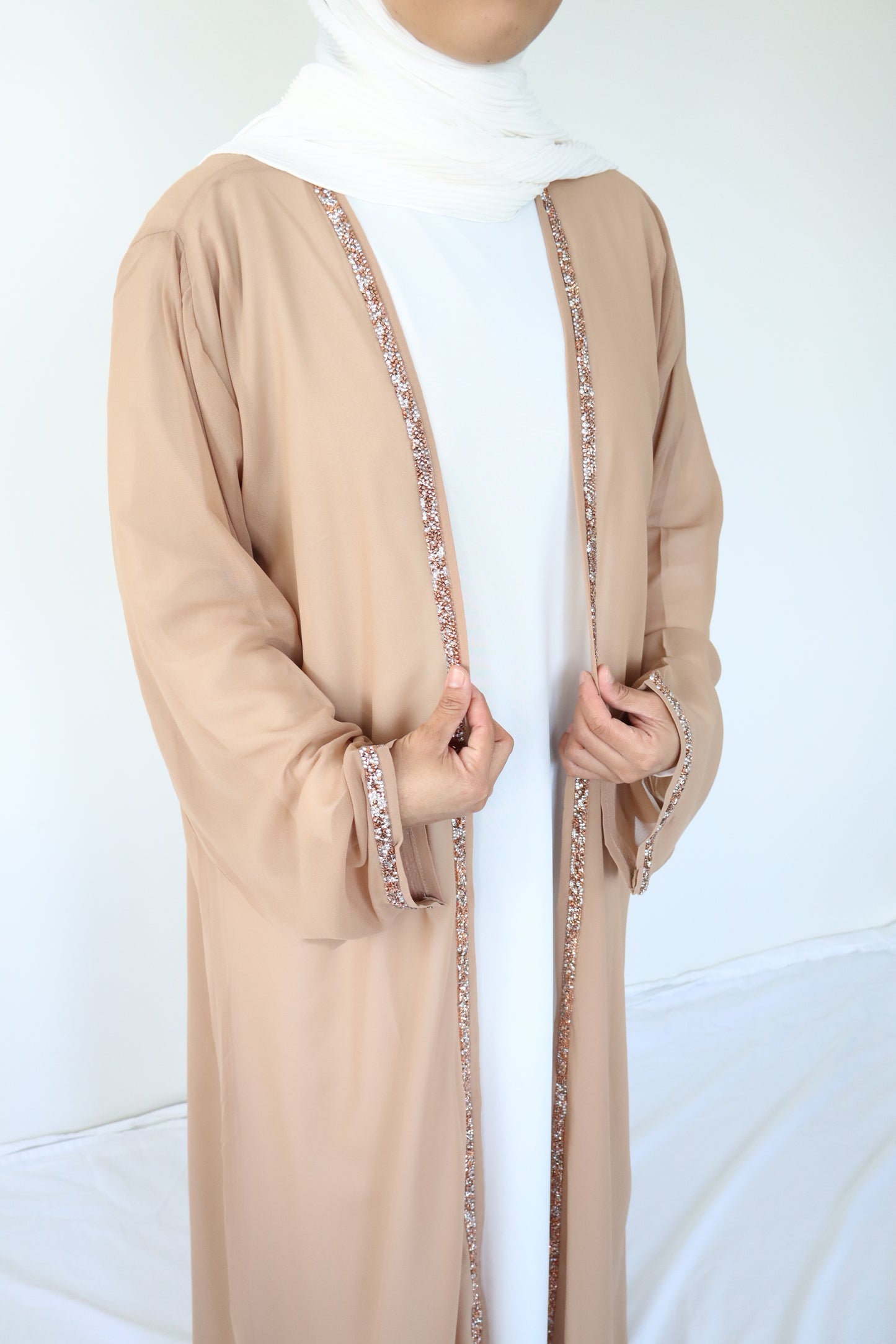 Zahra Abaya set - Latte