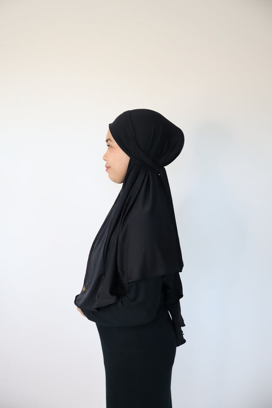 Khimar Jersey - Black