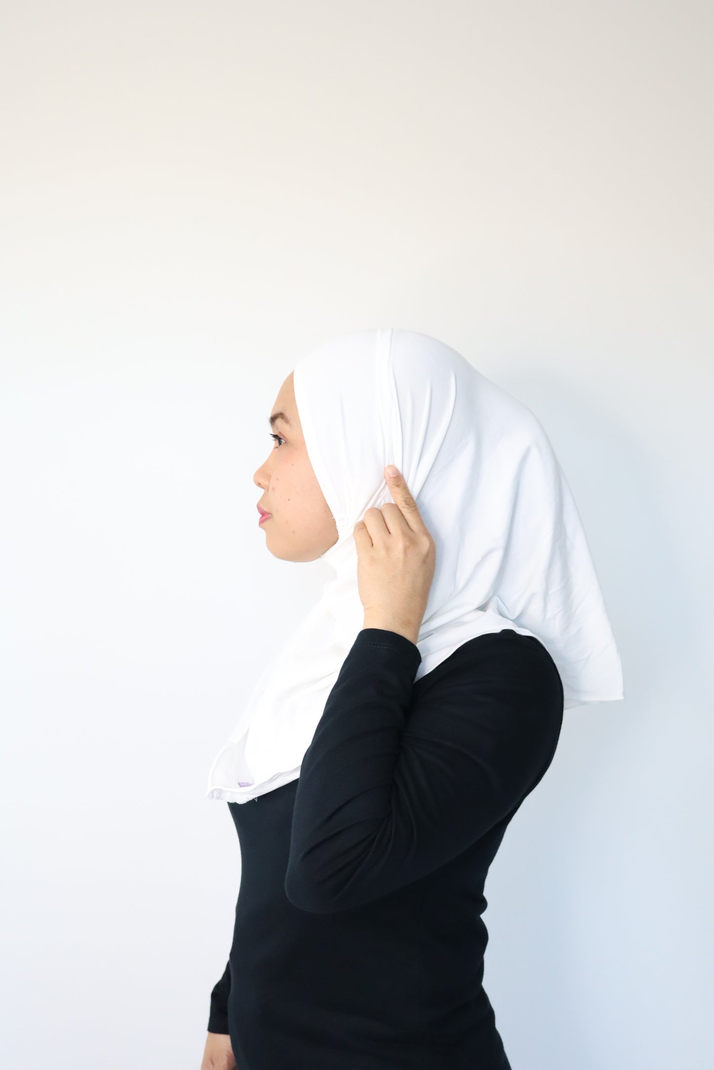 Instant hijab with ear holes for Glasses , Earpods, Mask and stethoscopes