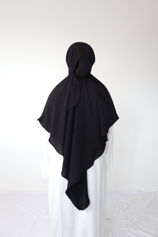 Khimar Mecca Anti UV - Black