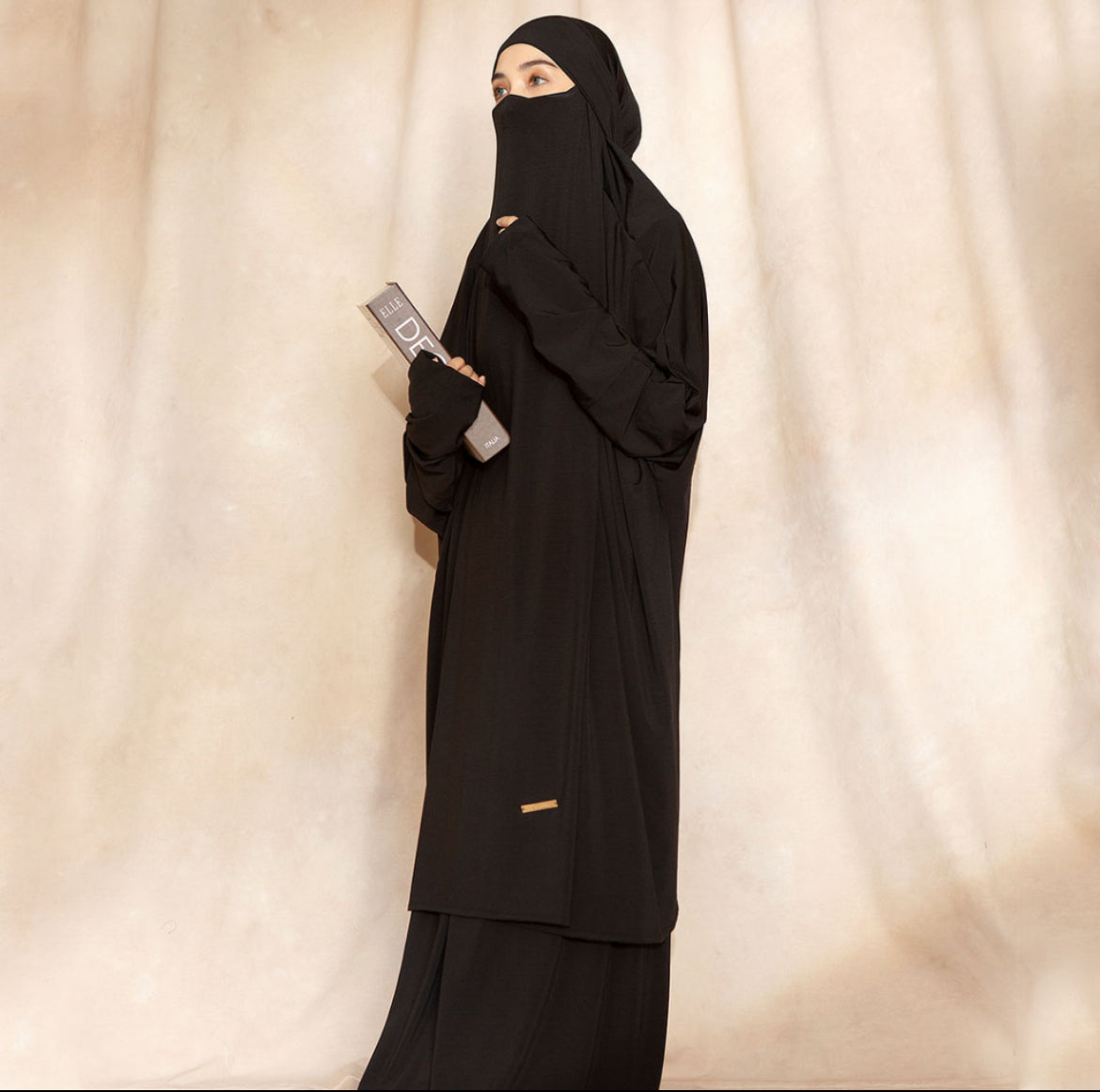 Hameeda Jersey Prayer clothes for Hajj & Umrah - Black