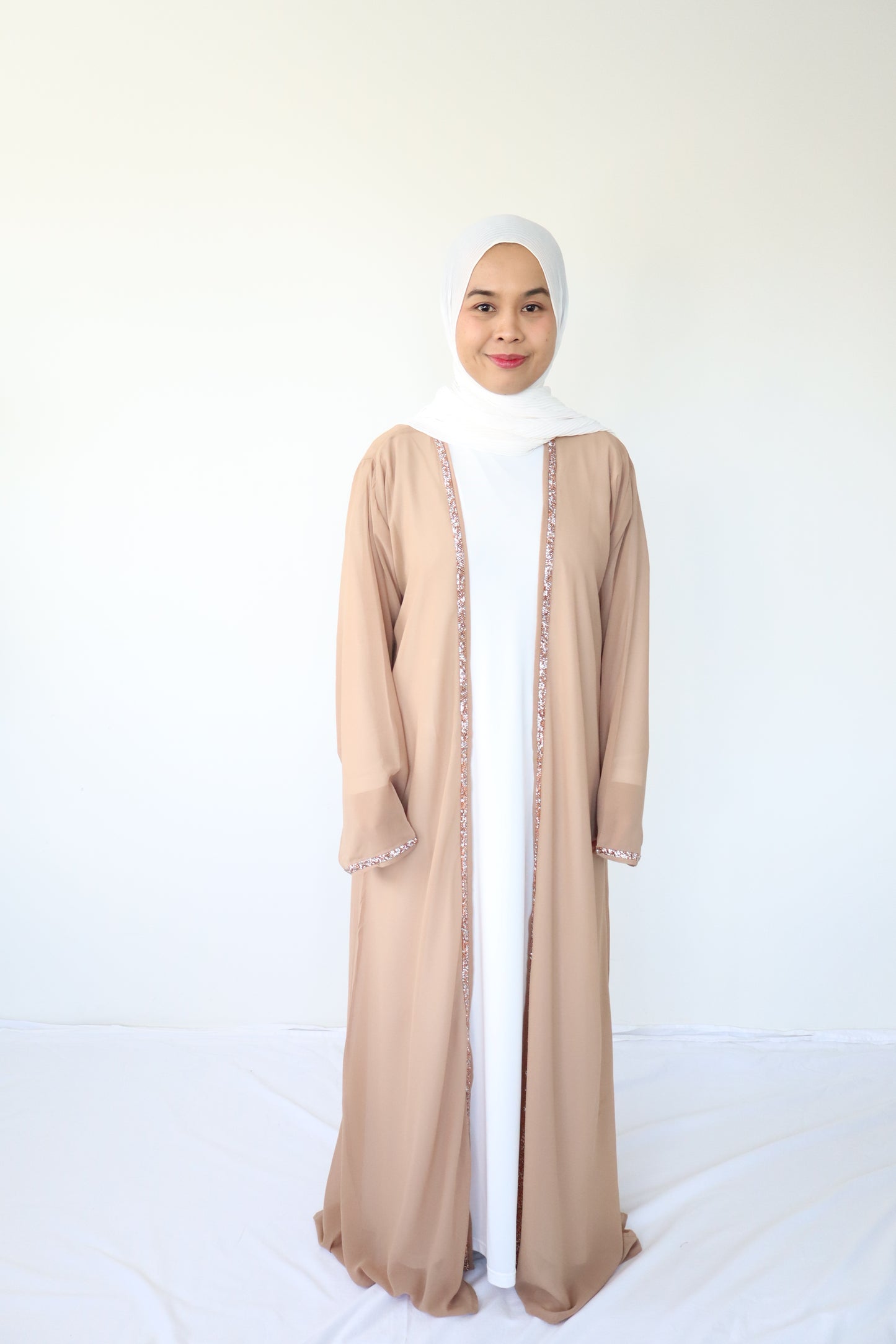 Zahra Abaya set - Latte