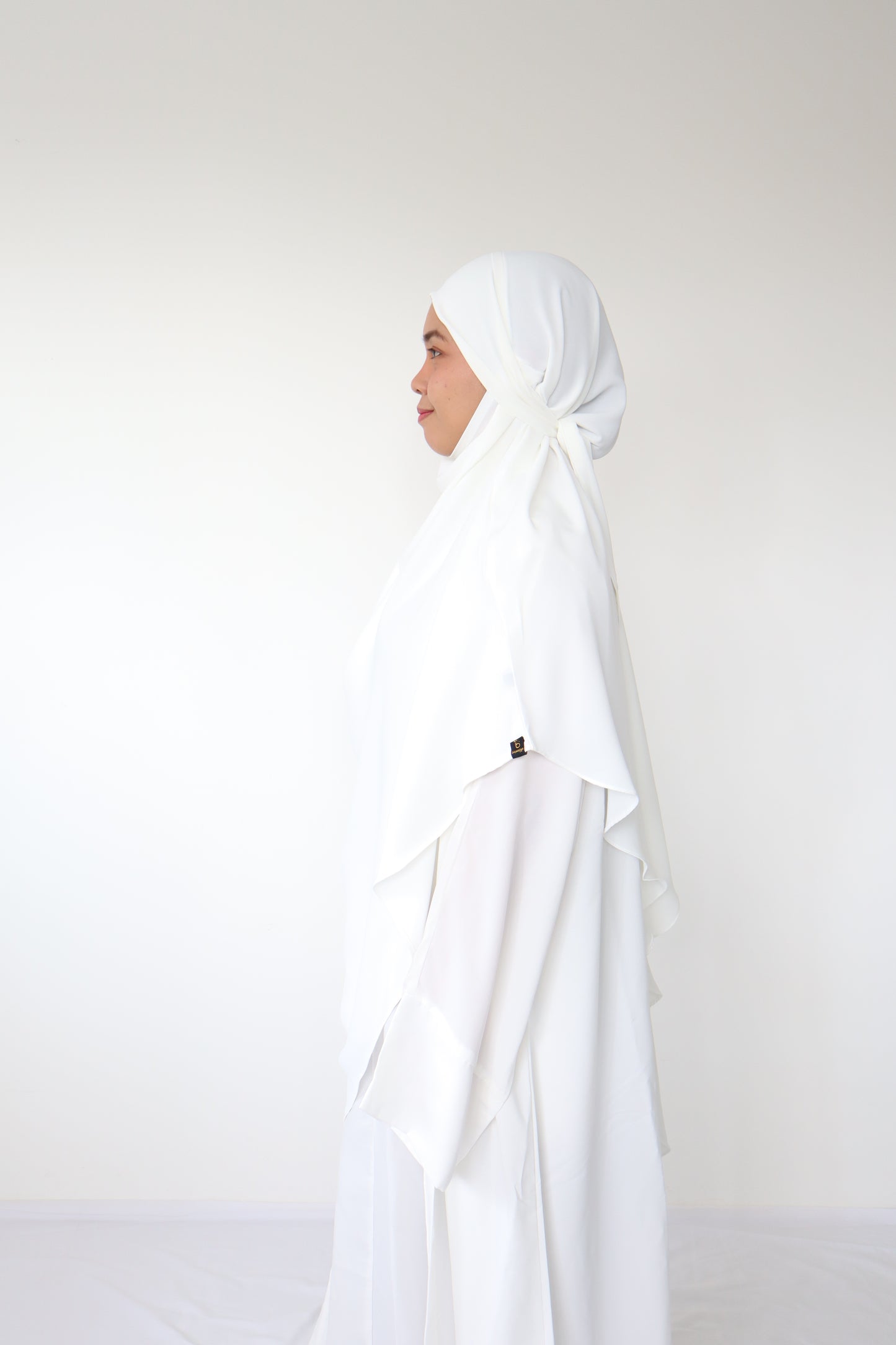 Khimar Mecca Anti UV - White