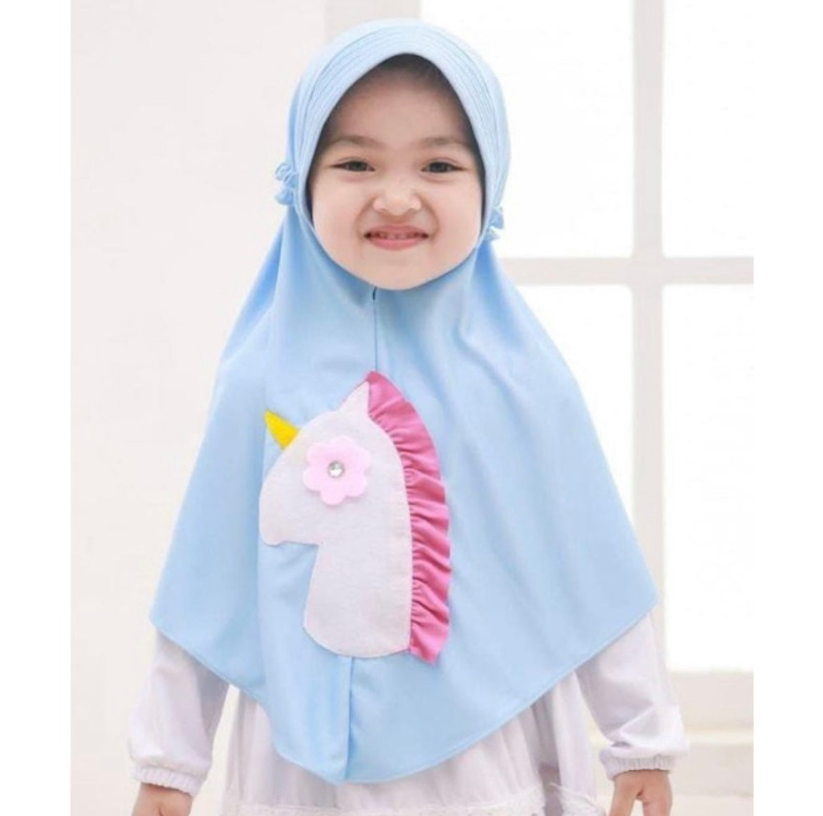 Kids Slip on Hijab - Unicorn