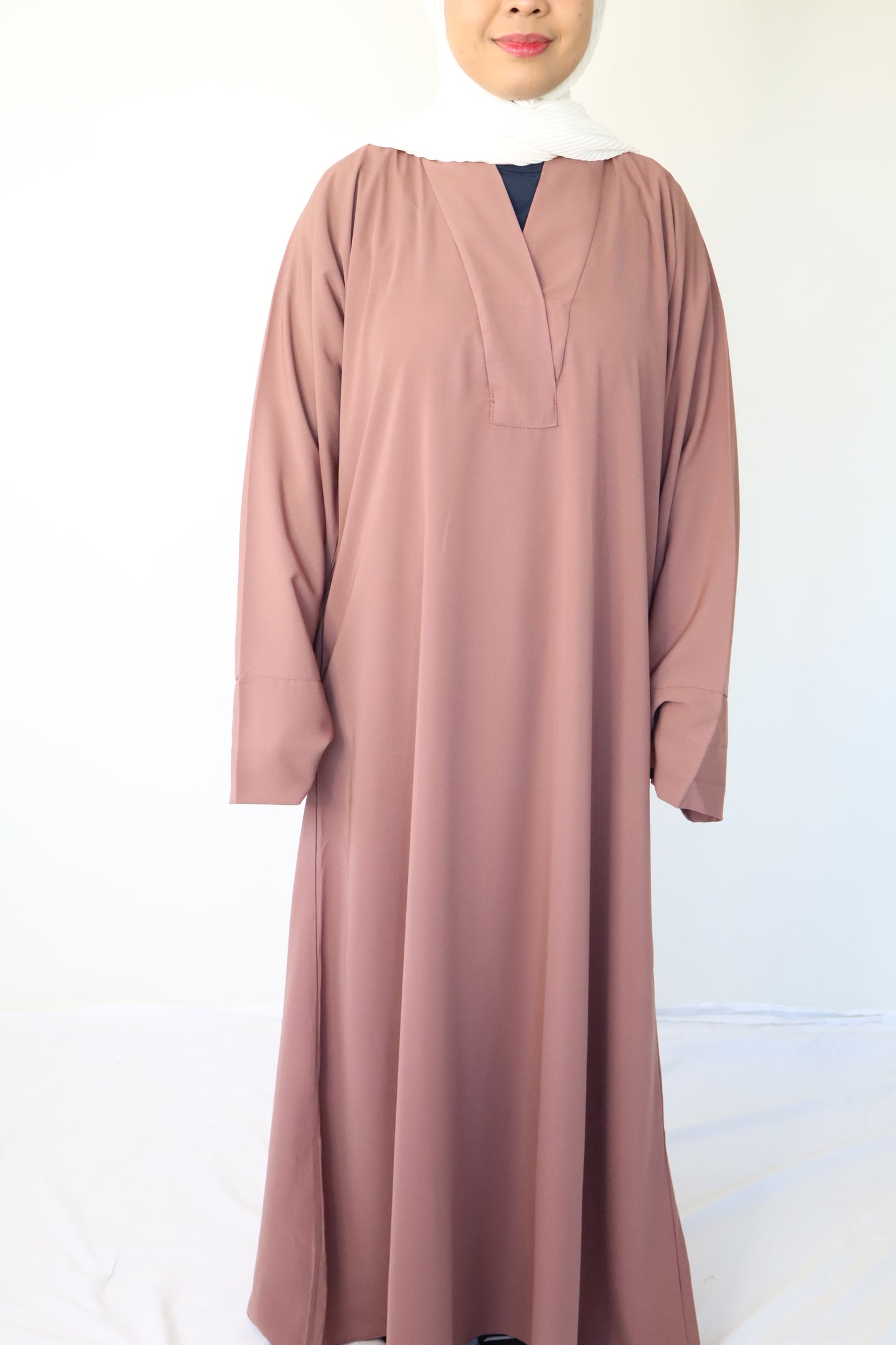 Aisha Basic Abaya - Cappucino