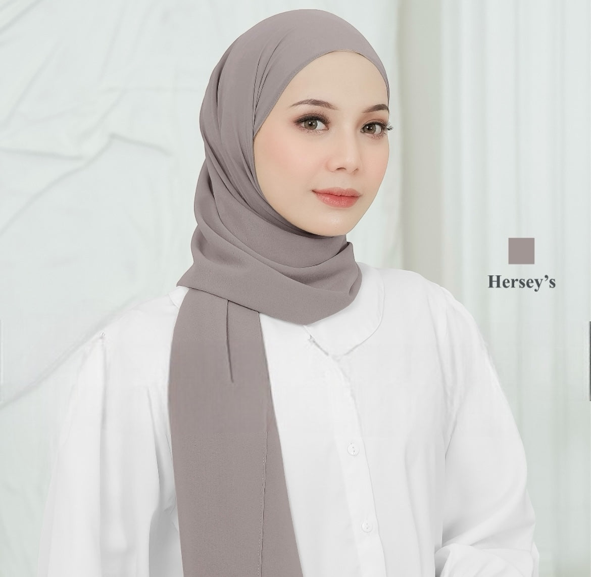 Chiffon Hijan - Natural soft colour collections