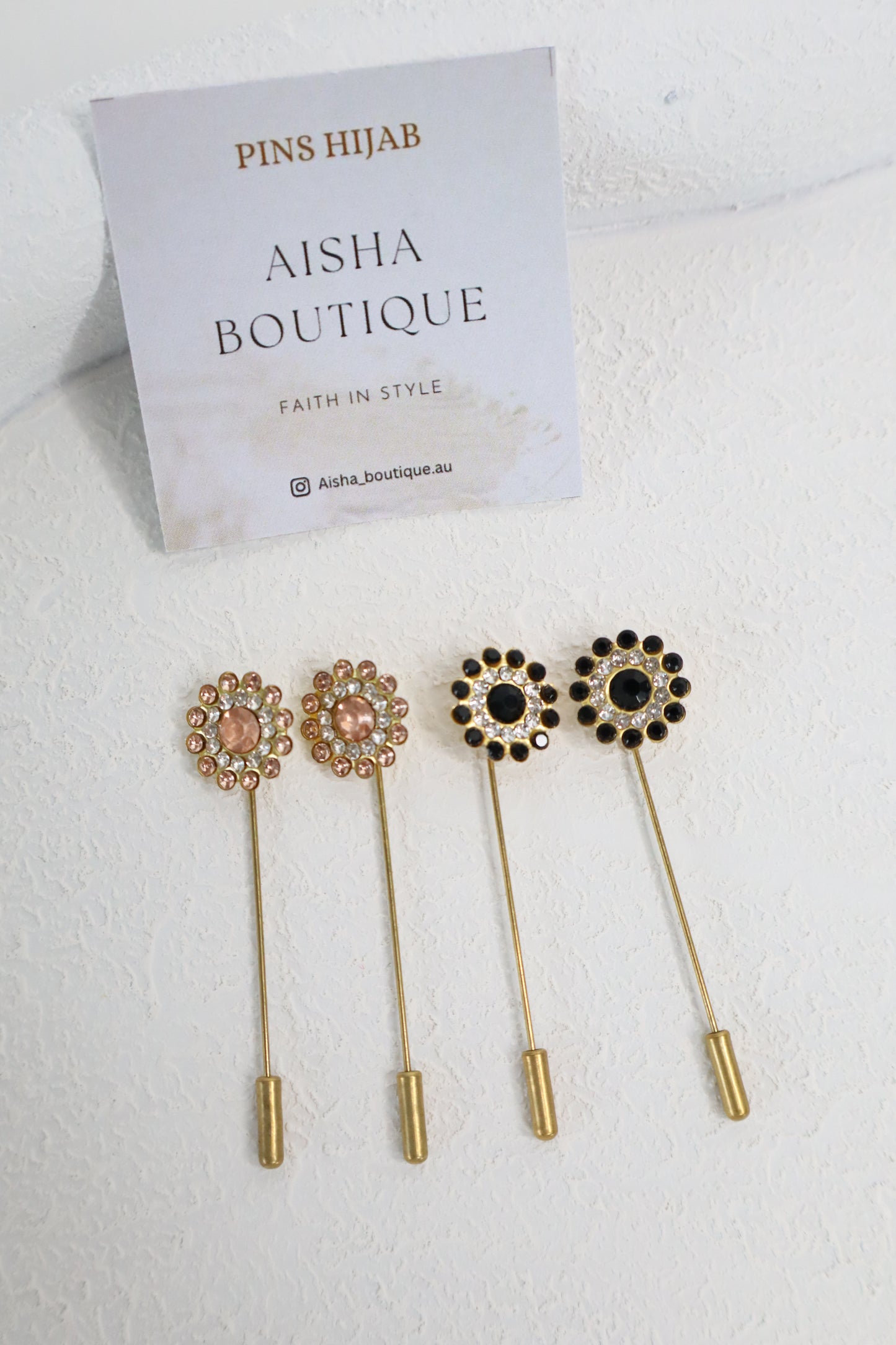 Round Flower Pins