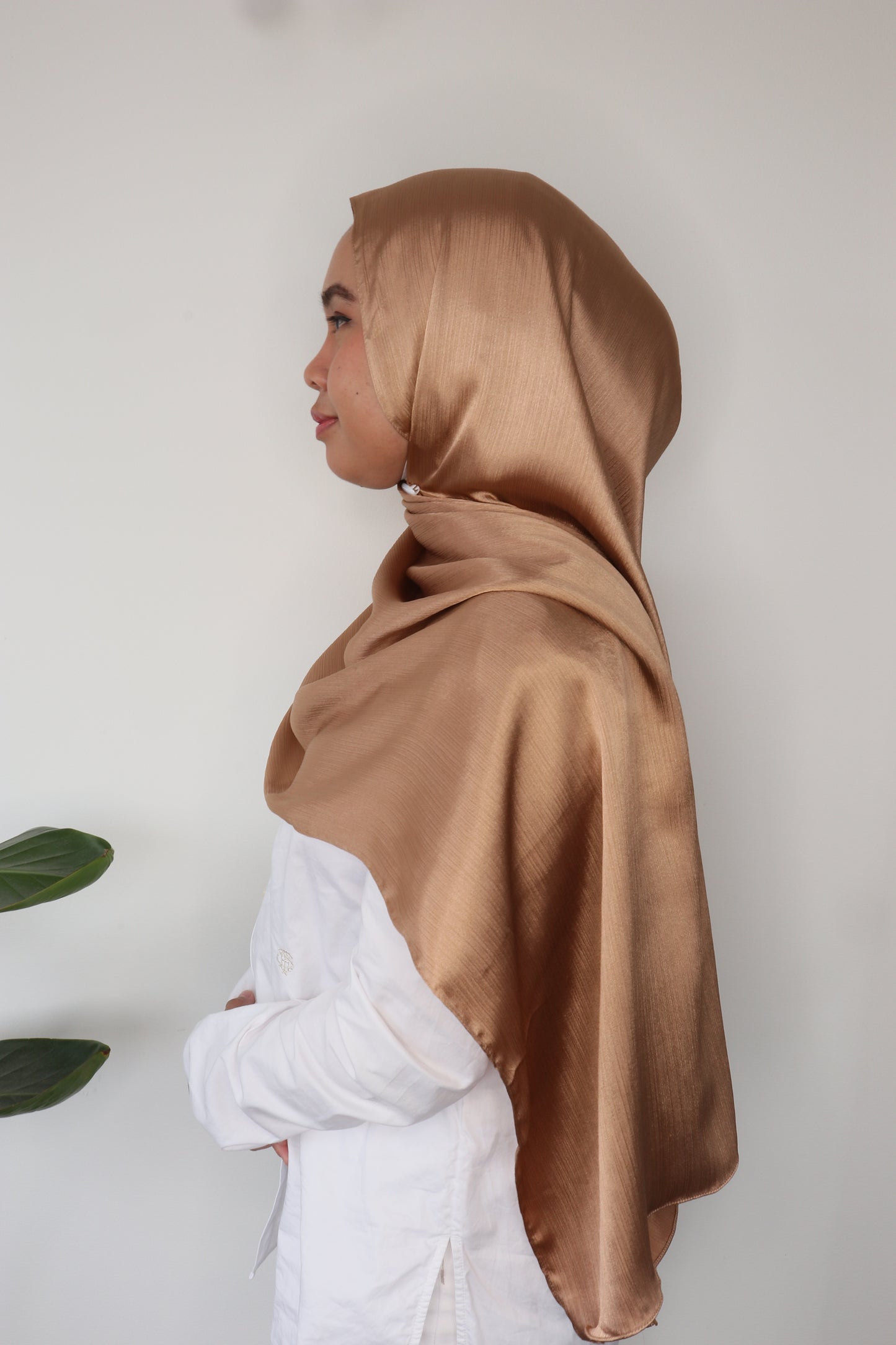 Textured Silk Luxe Hijab - Silk Cradenza