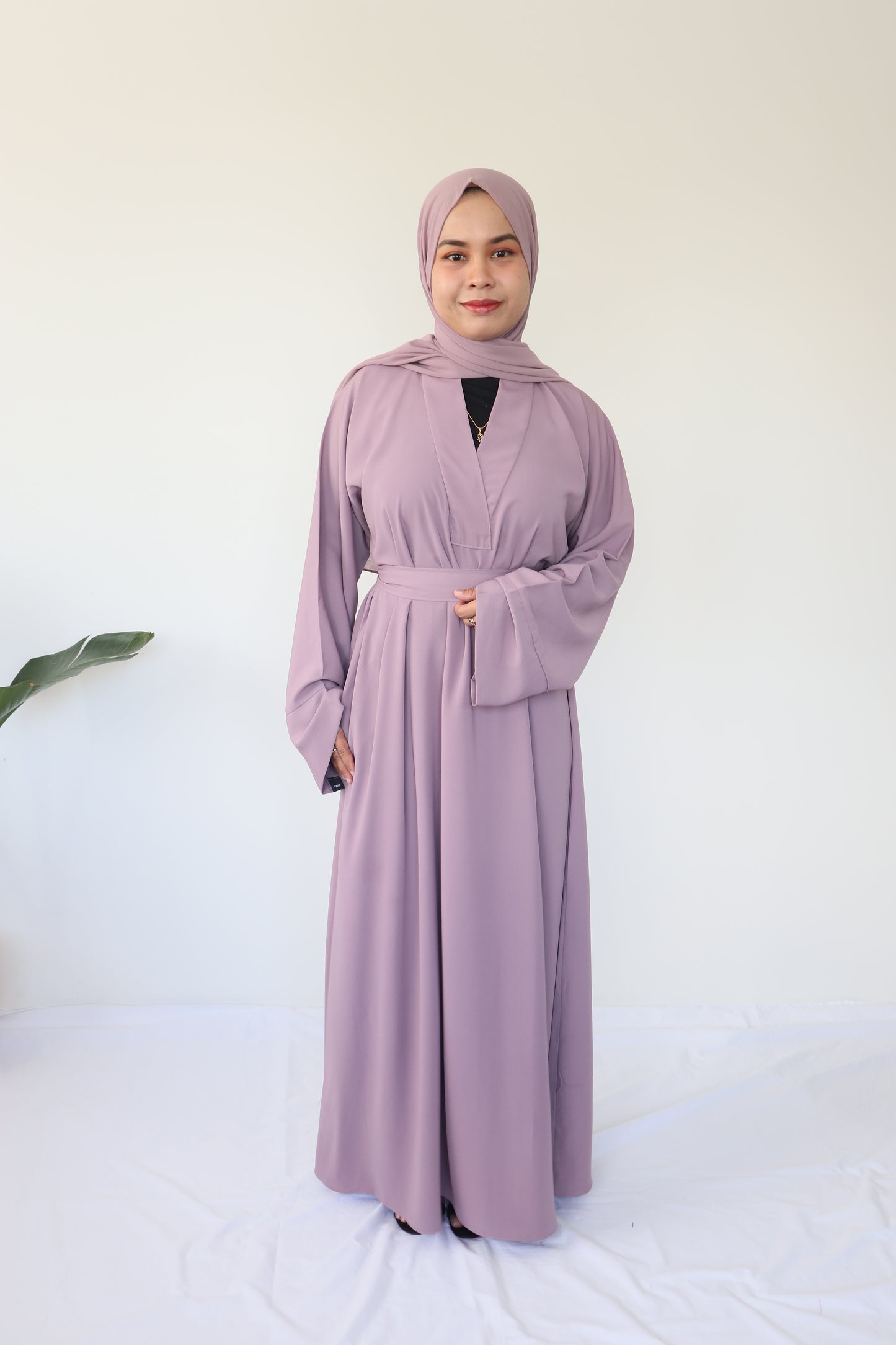 Aisha Basic Abaya - Lavender