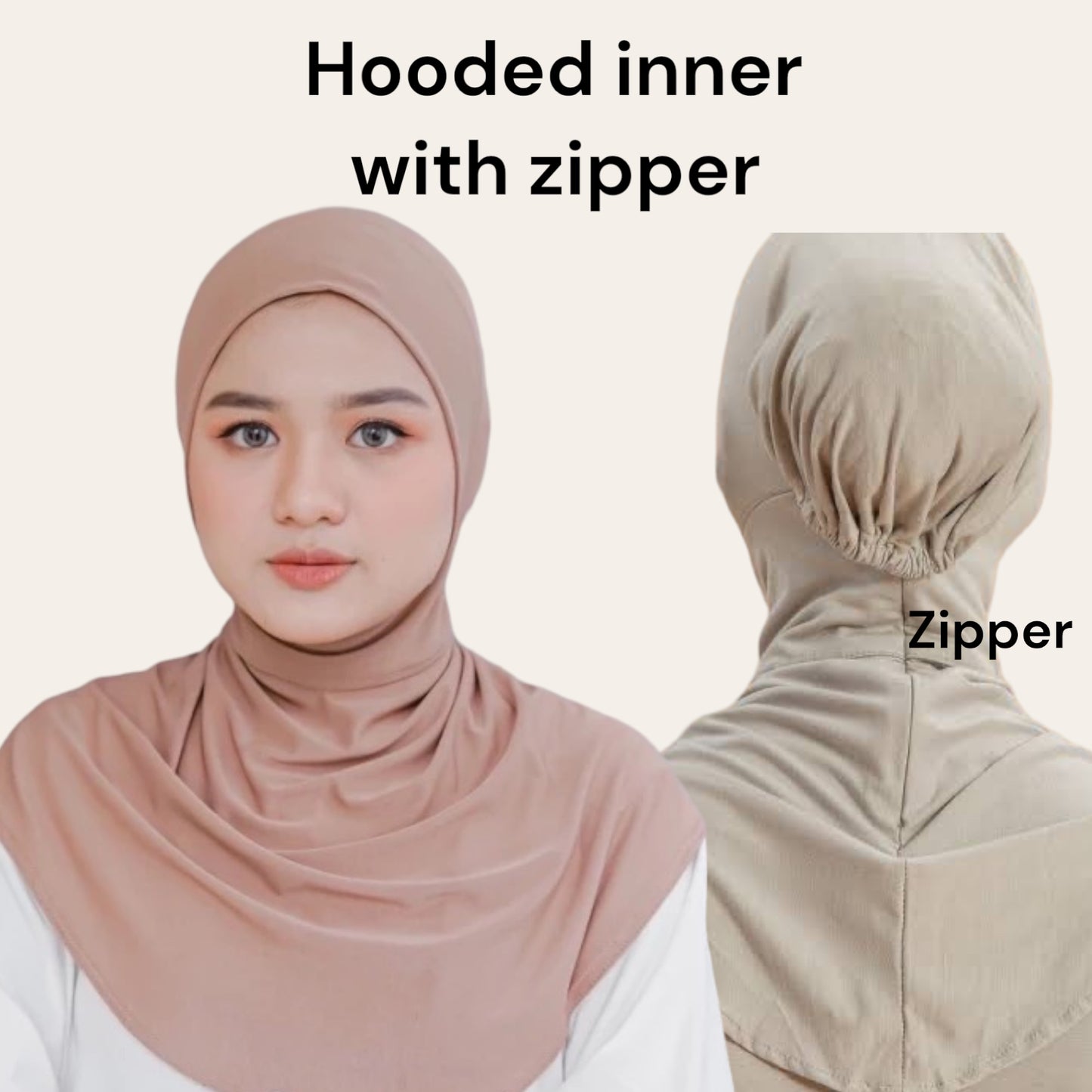 Hooded Inner Jersey Zipper