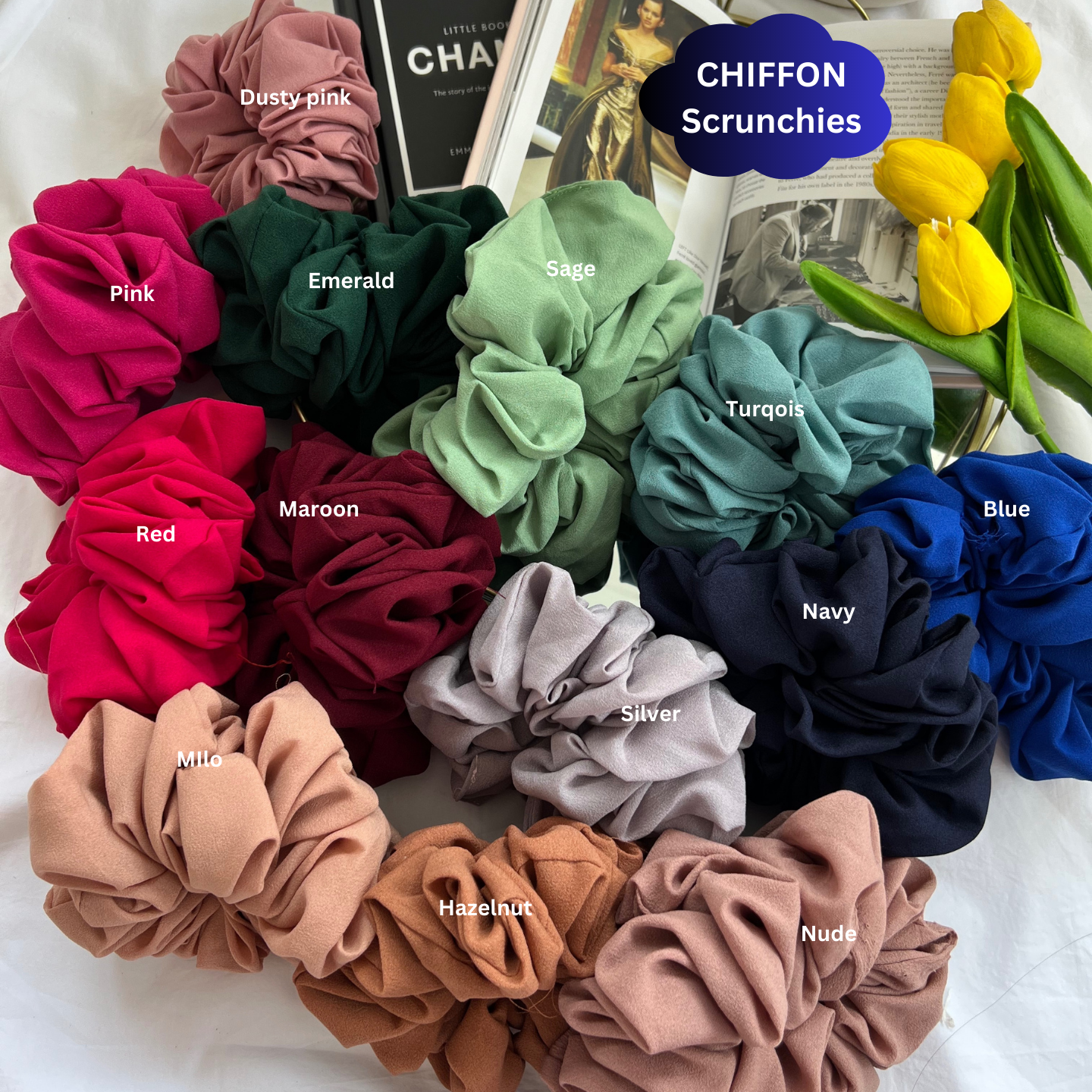 Chiffon Scrunchies